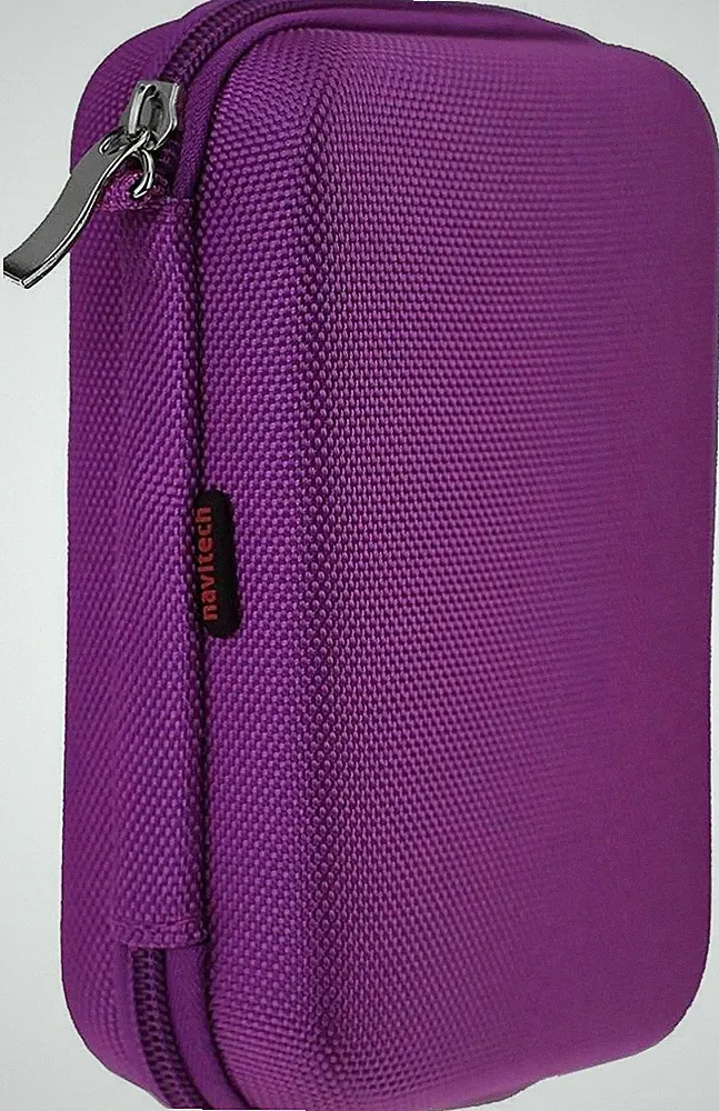 Navitech Purple Watch & Accessory Case For Poounur Smart Watch