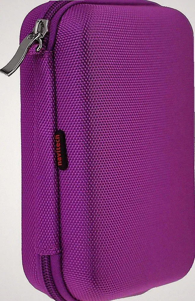 Navitech Purple Watch & Accessory Case For Poounur Smart Watch