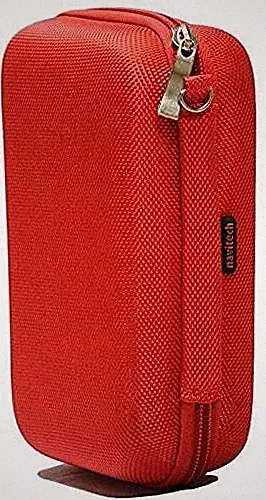 Navitech Red Watch & Accessory Case For Csasan Smart Watch