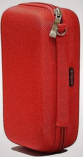 Navitech Red Watch & Accessory Case For Csasan Smart Watch
