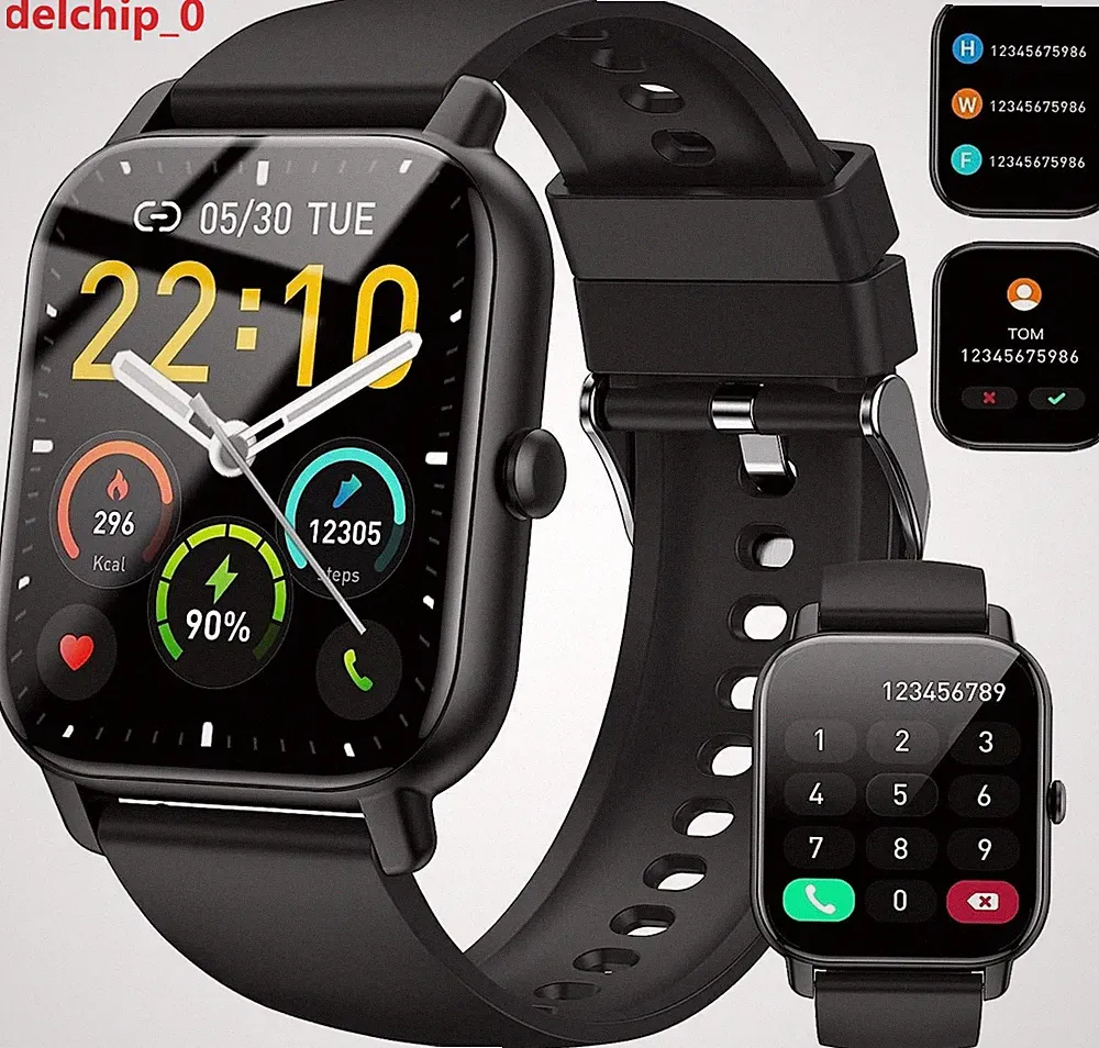 Nerunsa Smart Watch Pulsmesser P66D Touchscreen Fitness Tracker, versiegelt
