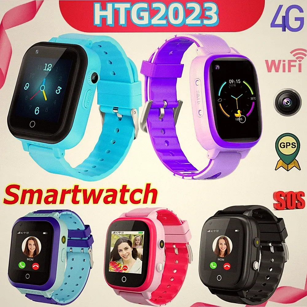 NEU Kinder Smartwatch 4G Telefon Armbanduhr Wasserdicht Videoanruf Kamera SOS DE