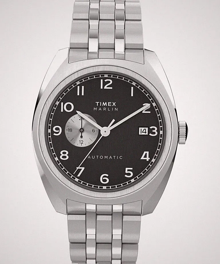 Neu Smart Timex Marlin Mod Retro Sub Dial 39mm Automatik schwarzes Zifferblatt Uhr