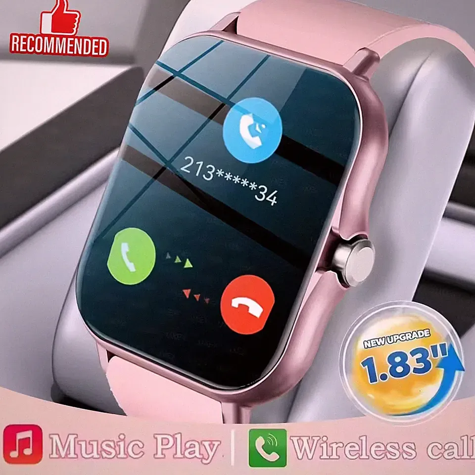 Neu Smart Watch 1.83 ''Vollbild Bluetooth Talk Sauerstoff im Blut/Warnung