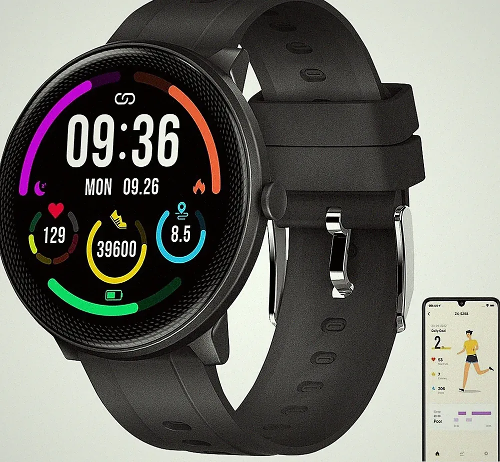 NEU Sportuhr Smartwatch für Abnehmen Kalorienrechner Laufen Schrittzähler BMI