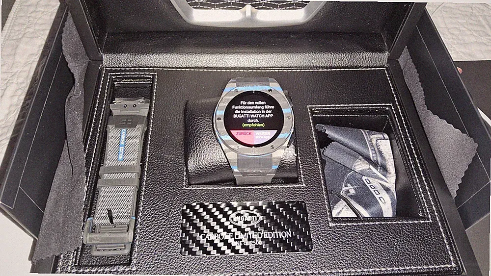 Neue Bugatti Viita Uhr Carbone EDITION 2500 STÜCK