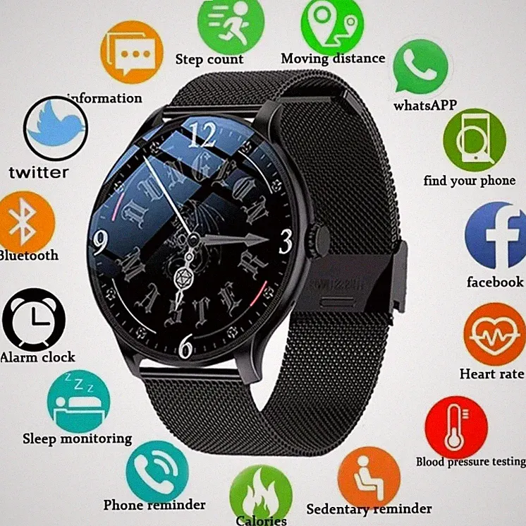 neue Smartwatch,Schlaf. Gesundheitsmonitor Bluetooth Smartwatch für Android IOS