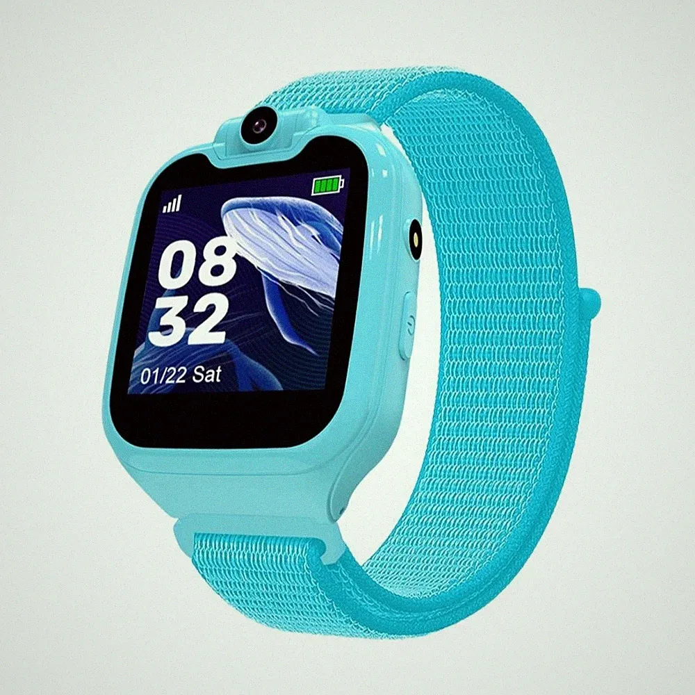 Nikcorp Kinder-Smartwatch Blau IP67 wasserdicht mit GPS & SOS