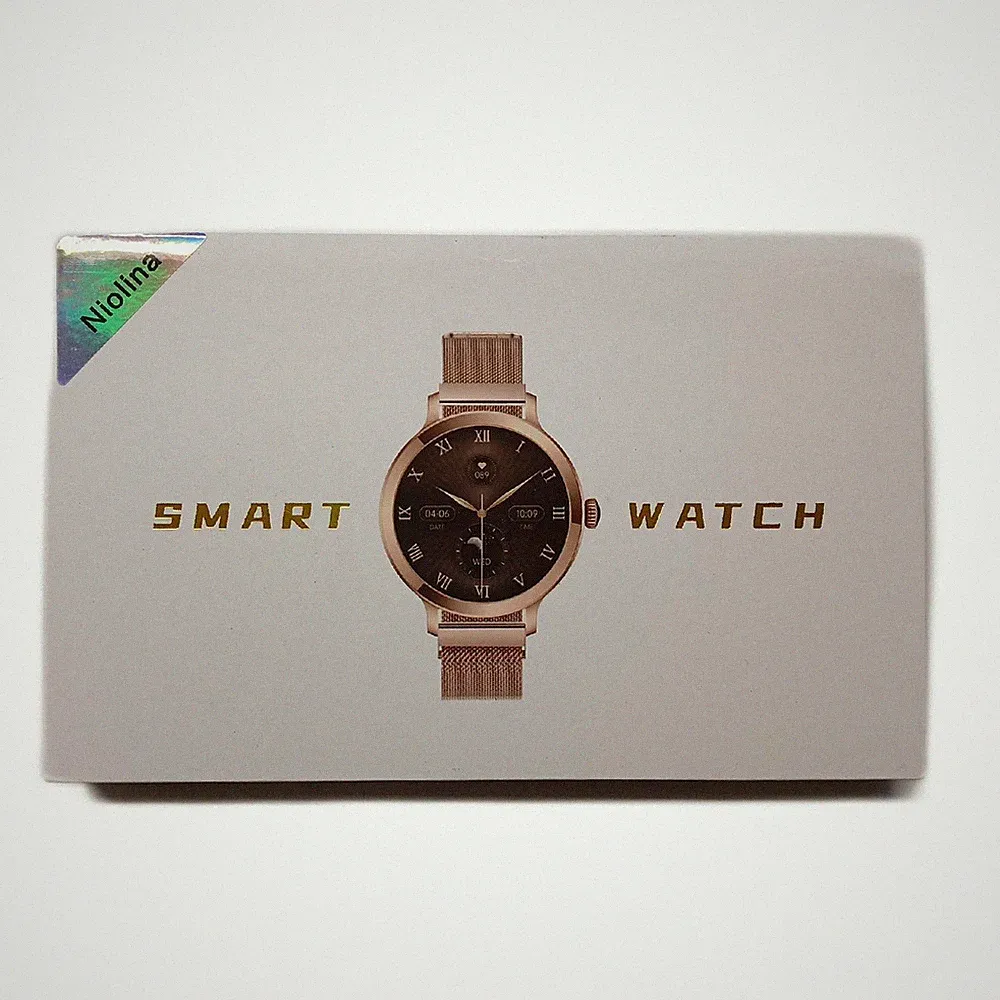 niolina Smartwatch Damen Telefonfunktion 1.19 AMOLED Always on Display