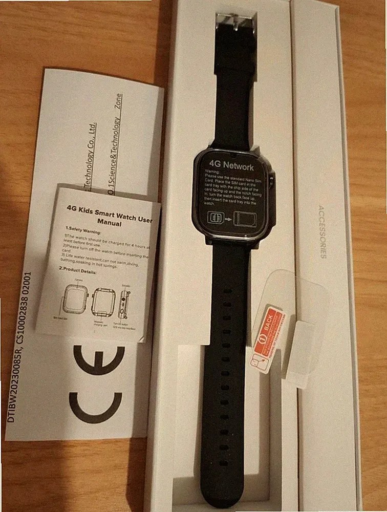 Noctiluxia Kinder Smart Watch, GPS, 4G, SOS, Wasserdicht