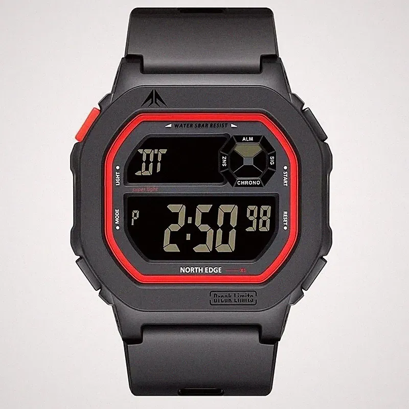 NORTH EDGE X1 Digitaluhr Herren Uhr Damen Sport Smartwatch 50M Wasserdicht