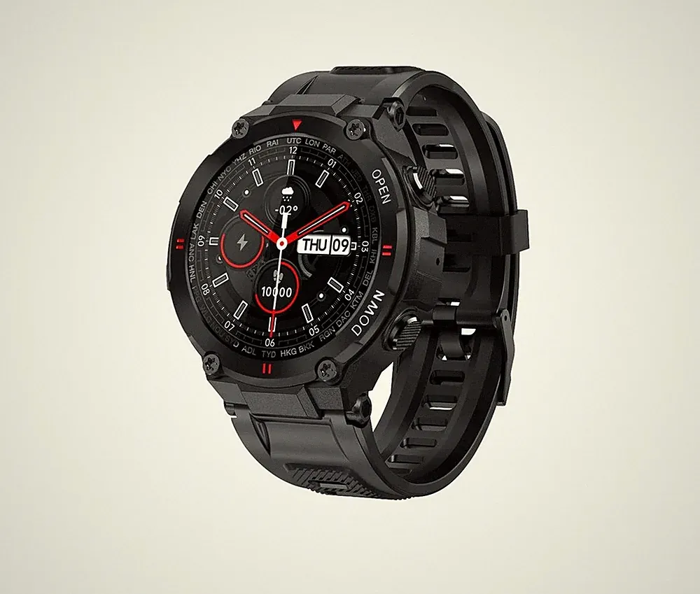Nuvance Outdoor Smartwatch K22 - 45mm - Touchscreen - IP67 Wasserdicht - iOS &