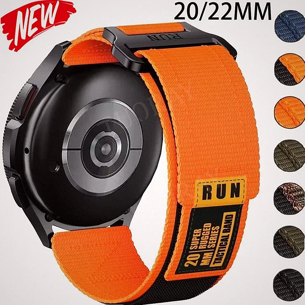 Nylon Armband 20/22mm Uhrenarmband Ersatz für Samsung Huawei Amazfit Smartwatch