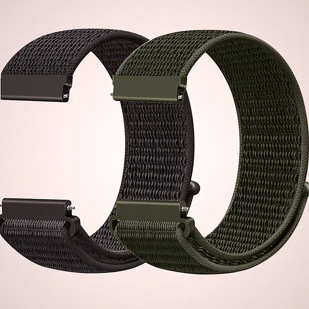 Nylon Armband 20mm Sport Ersatzarmband für Smartwatch Damen Herren
