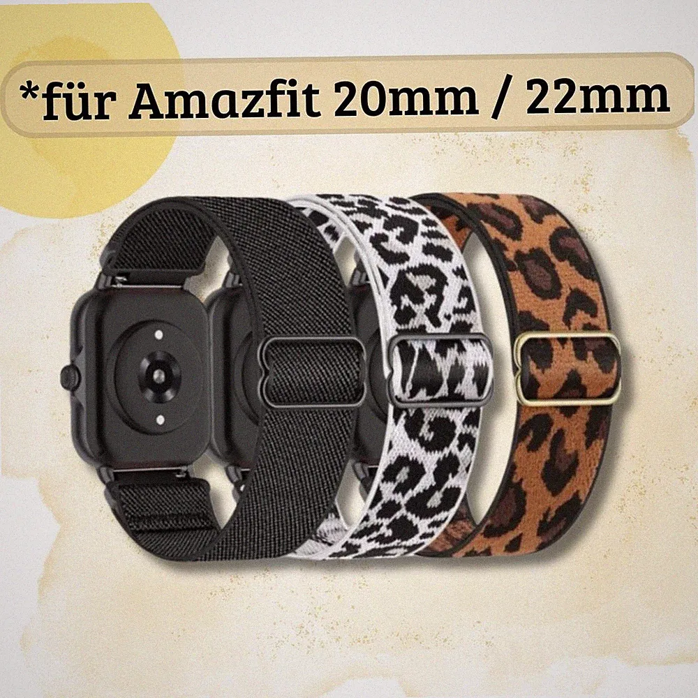 Nylon Armband Für Amazfit GTS GTR Balance Smartwatch ✅ Uhr 20mm 22mm elastisch
