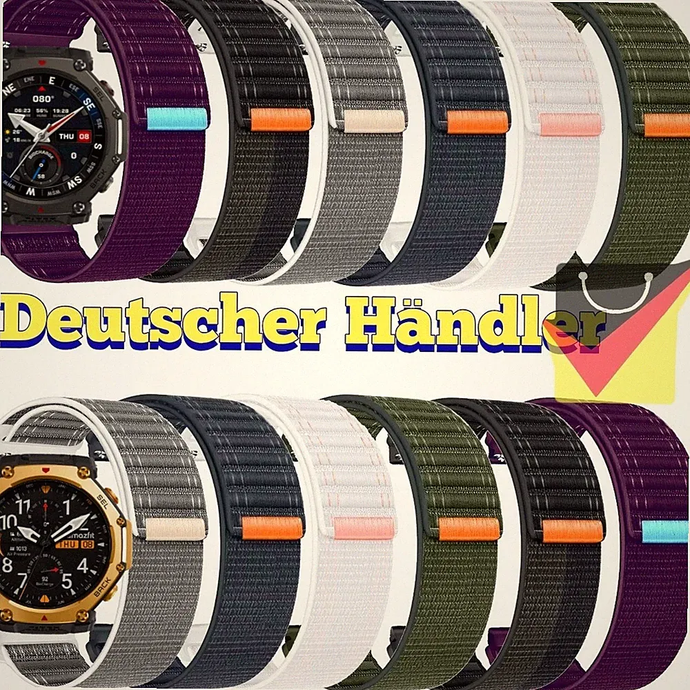 Nylon Armband für Amazfit T-Rex 3 PRO 48mm, Sport Strap, Watch Smartuhr Band