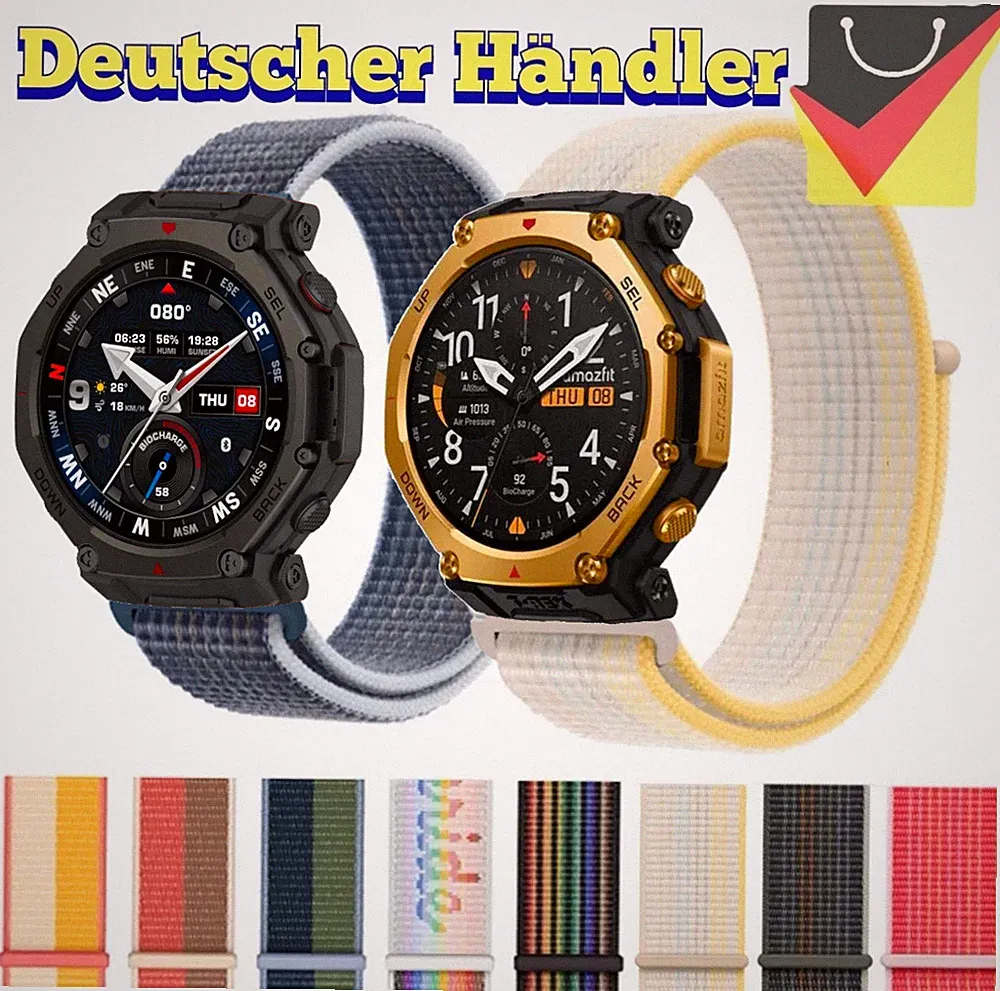 Nylon Armband für Amazfit T-Rex 3 PRO 48mm, Sport Strap, Watch Smartuhr Band