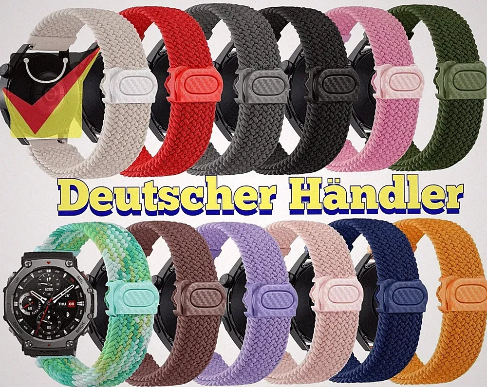 Nylon Armband für Amazfit T-Rex 3 Smart Watch Sport strap strech Uhrenarmband