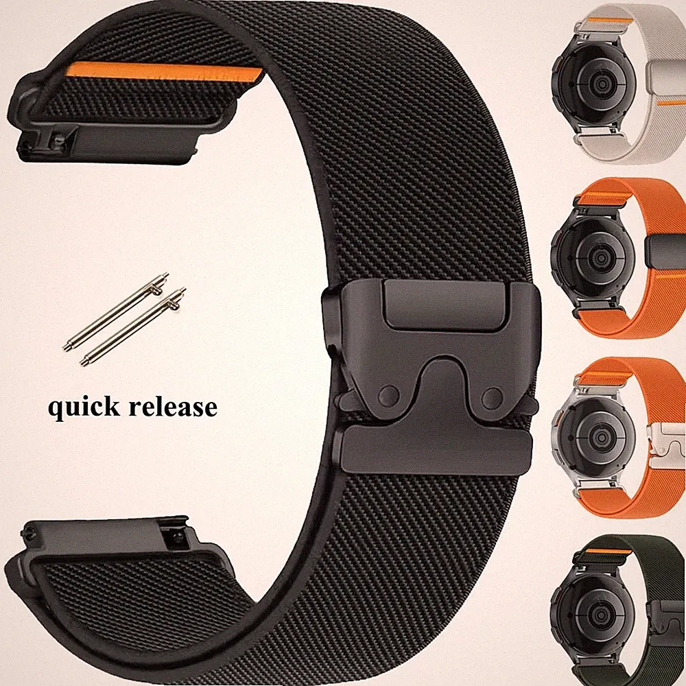 Nylon Braided Uhrenarmband Armband 20mm/22mm Universal Smartwatch Band Ersatz DE