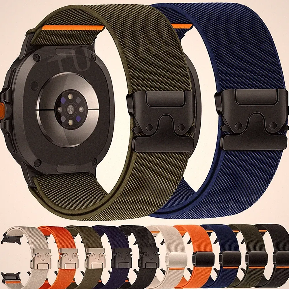 Nylon Ersatz Armband für Samsung Galaxy Watch 9/8 Classic Ultra 47mm Smartwatch