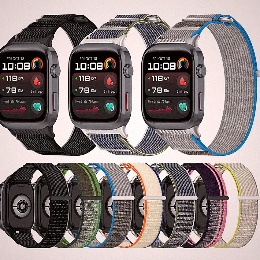 Nylon Klettverschluss Uhrenarmband für Huawei Watch D2 Smartwatch Ersatz Strap