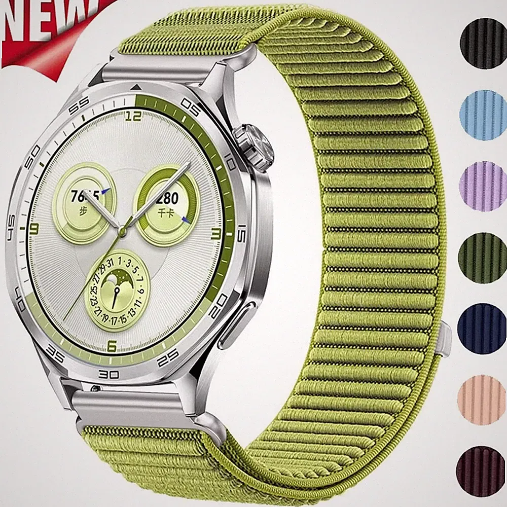 Nylon Loop Armband Für Fossil Gen 6 5 5E 44mm/Gen 5 LTE 45mm/Q Gazer/Q Wander DE