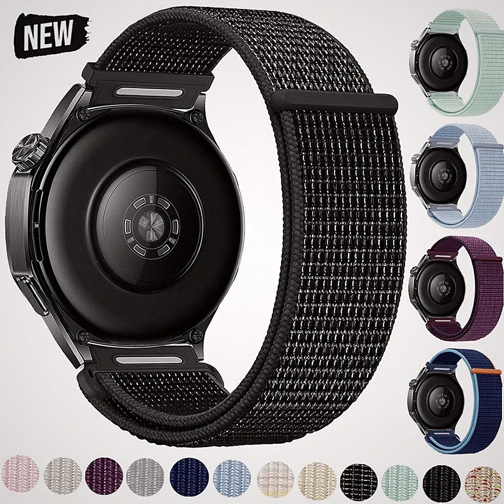 Nylon Loop Uhrenarmband Armband 18mm 20mm 22mm Universal Smartwatch Band Ersatz