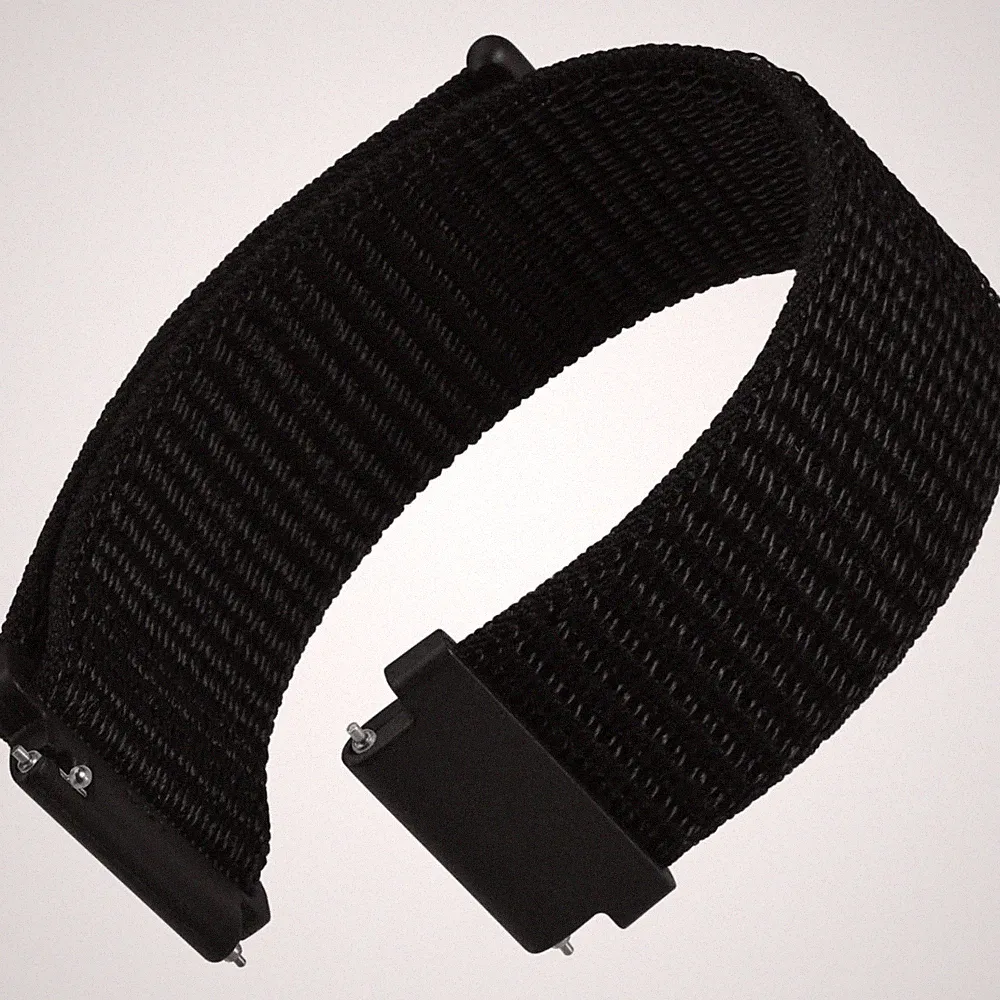 smartwatch armband 22mm nylon mit klettverschluss