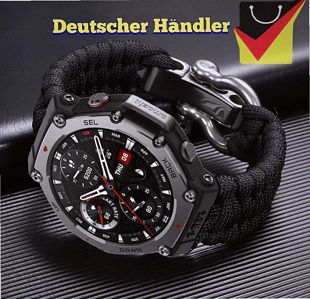 Nylon Survival Armband für Amazfit T-Rex 3 Smart Watch Sport überlebens strap