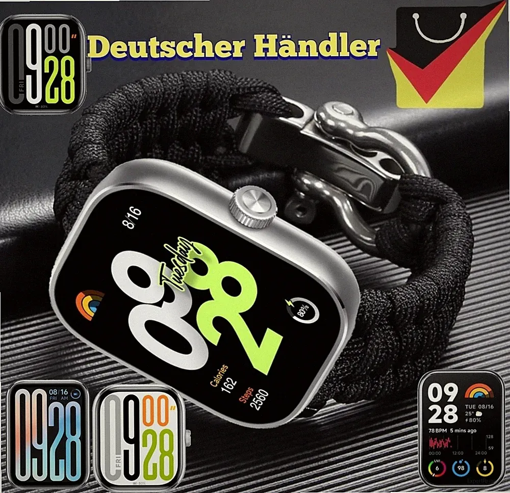 Nylon Survival Armband für Xiaomi Mi smart Band 8 Pro / 9 Pro / Redmi Watch 4/ 5