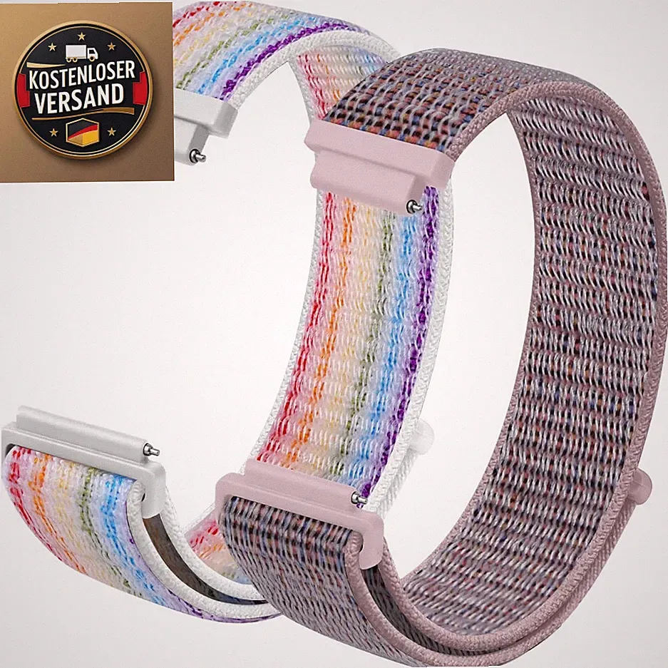 Nylon Uhrenarmband 16mm 18mm 20mm Smartwatch Armband K