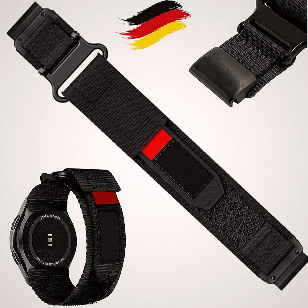 Nylon Uhrenarmband Armband 26mm Smartwatch Band Ersatz für Fenix ​​5X/6X/7X/Pro