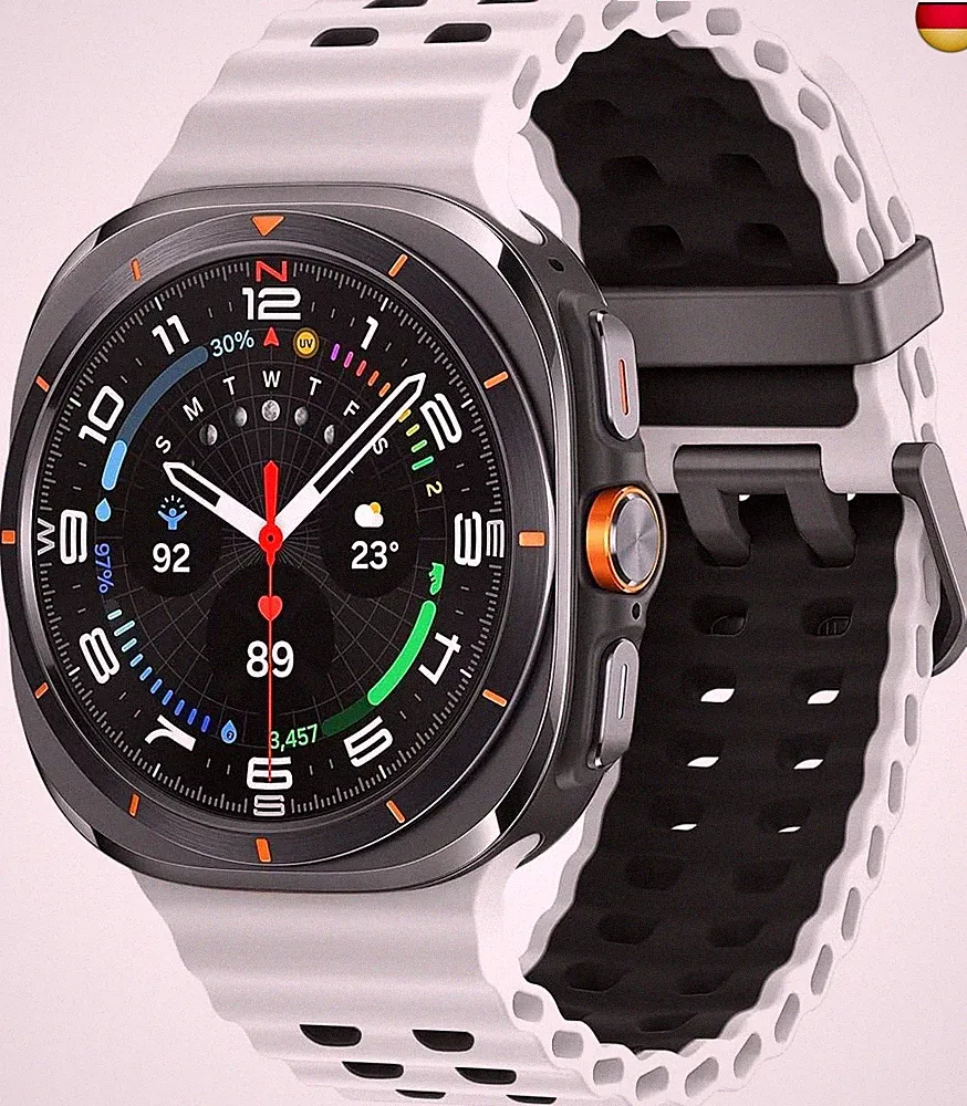 Ocean Silikon Armband für Samsung Galaxy Watch Ultra Armband 47mm Herren/Damen,A