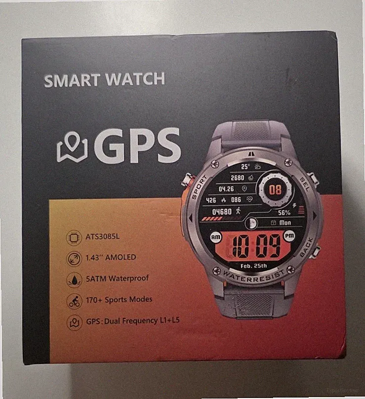 Odin von Sthalgear ATS3085L Smartwatch GPS AMOLED Edelstahlarmband Android iOS