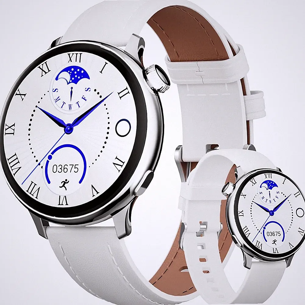OKYUK Smartwatch Damen mit Telefonfunktion, 1.27" HD Voll Touch Screen