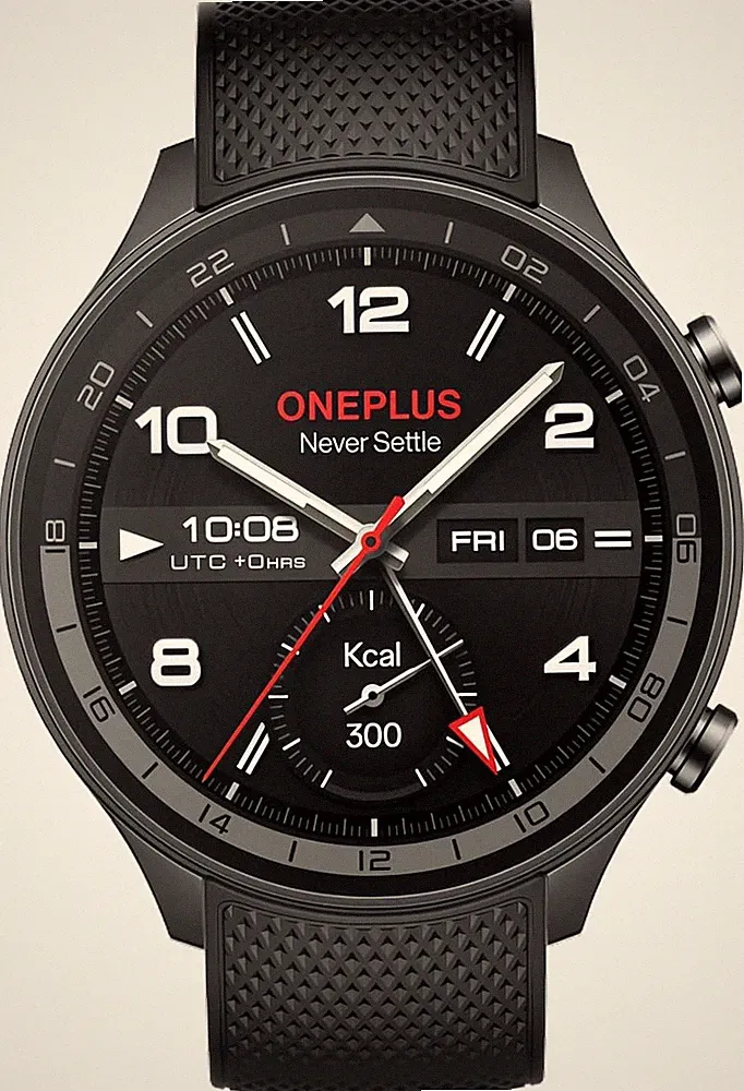 OnePlus Watch 2R Smartwatch GPS AMOLED 32GB 5ATM Stahlgrau
