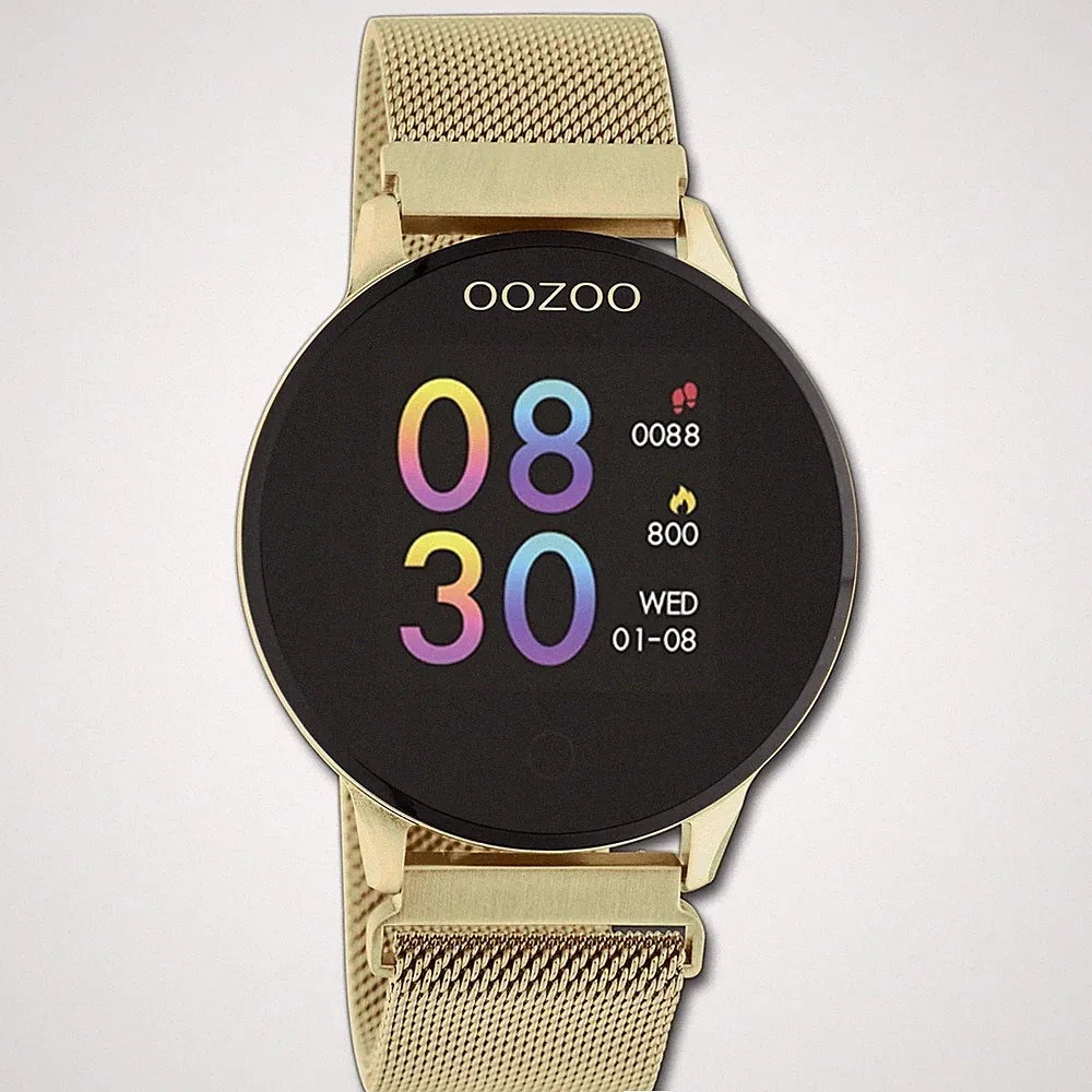 Oozoo Damen Armbanduhr Smartwatches Multifunktion Metall gold UOQ00121