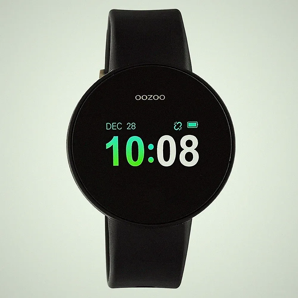 schwarz smartwatch damen armbanduhr rund
