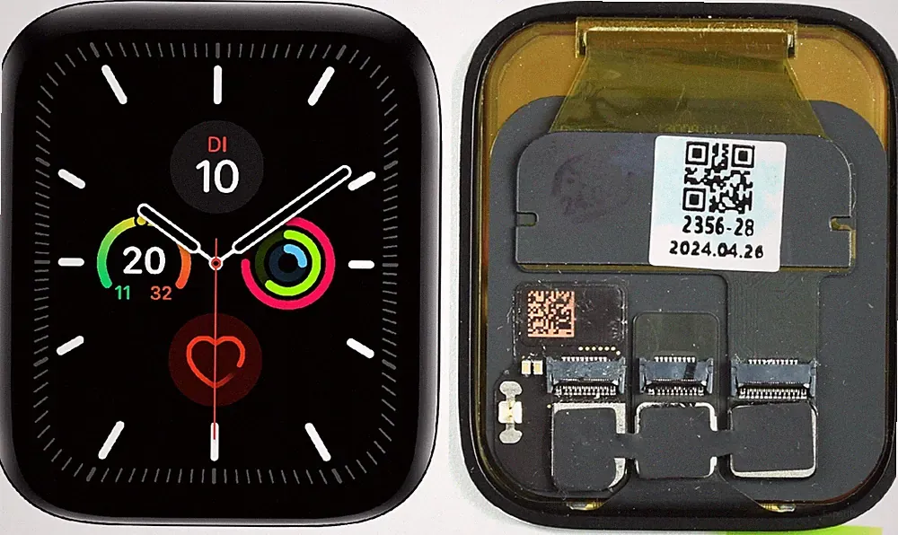 Original Display für Apple Watch SE 44mm A2352 OLED, Ersatzteile für Smartwatch