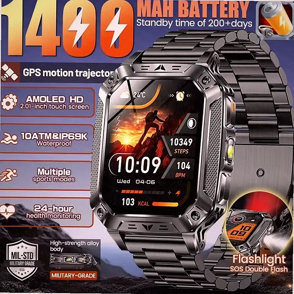 10 ATM Outdoor-Smartwatch