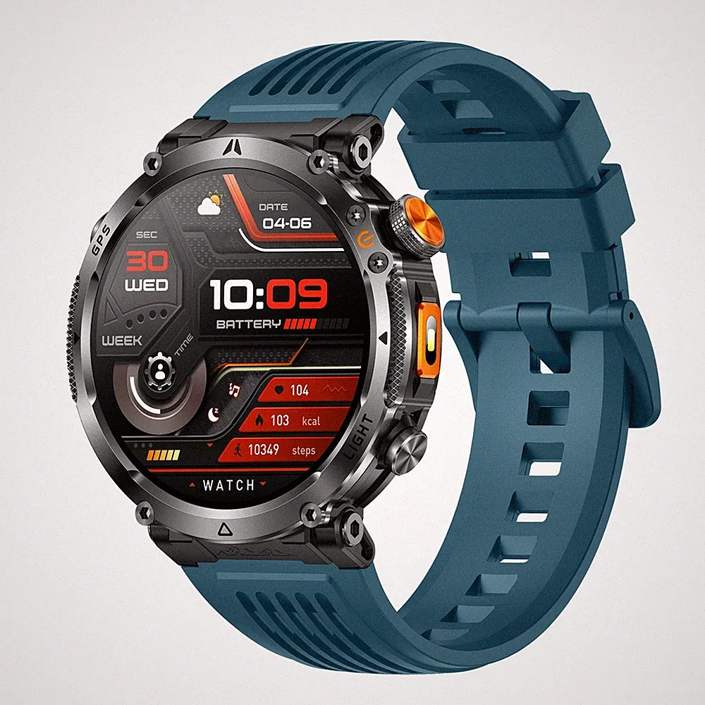 Outdoor-Smartwatch Mit GPS 1 7-Zoll-Display LED-Taschenlampe