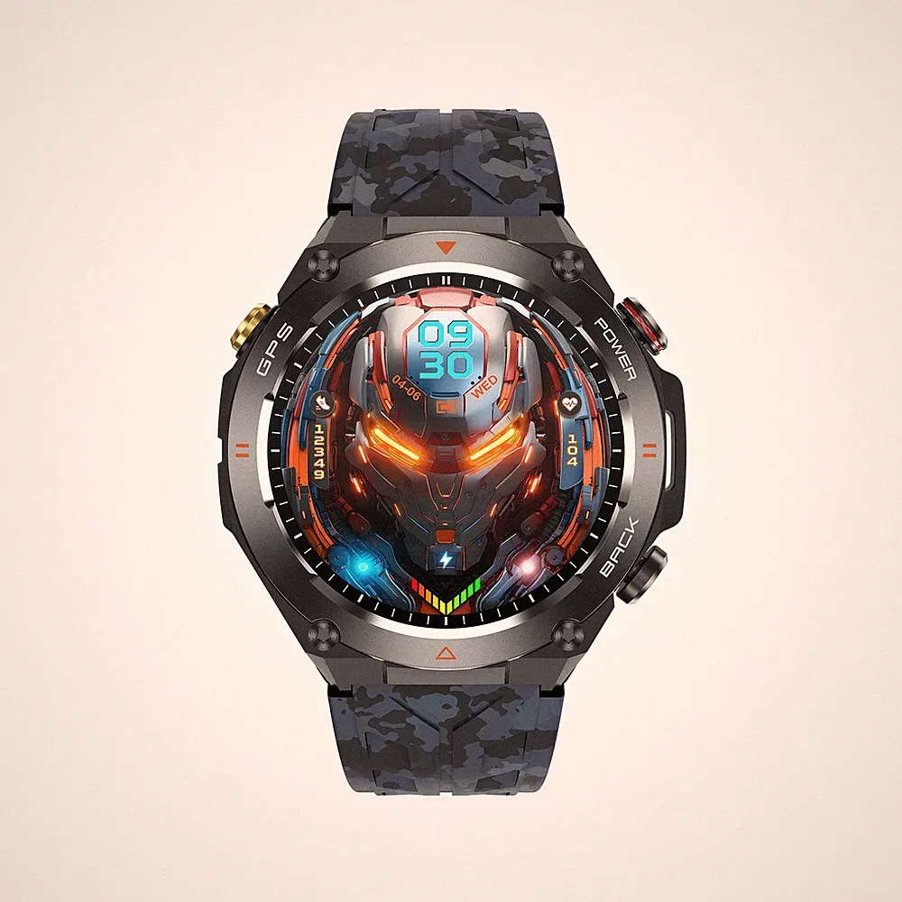 Outdoor-Smartwatch Mit Integriertem GPS Und Kompass über 100 Sportmodi W B4PD