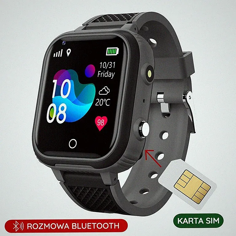 PACIFIC 30-1 KINDER-SMARTWATCH - schwarz (sy026a)