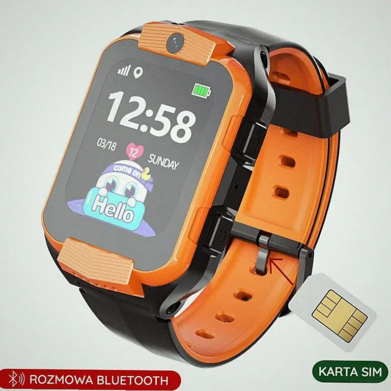 Orange Kinder-Smartwatch