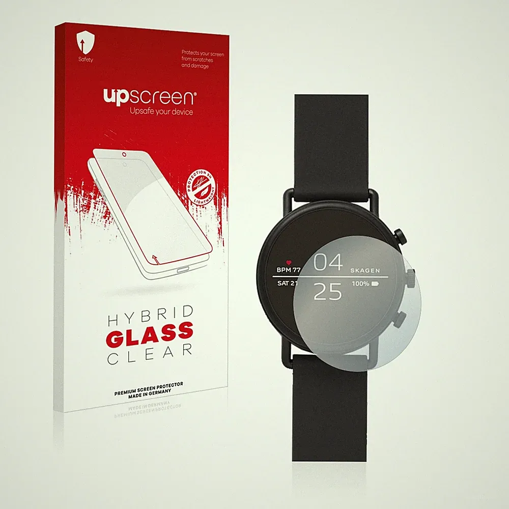 Panzerfolie Schutz Folie Hybrid Glasfolie Klar für Skagen Smartwatch Falster 2