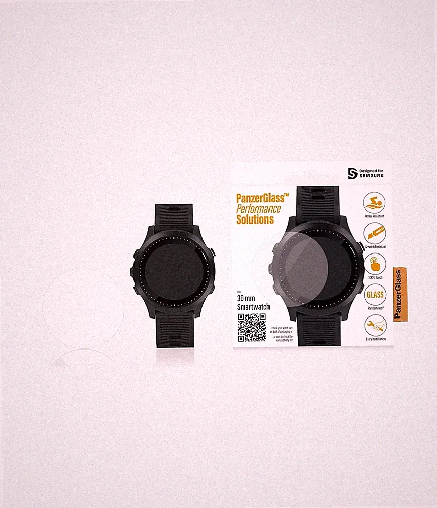 PANZERGLASS Displayschutzfolie SmartWatch 30mm Displayschutzfolie Screen Protect