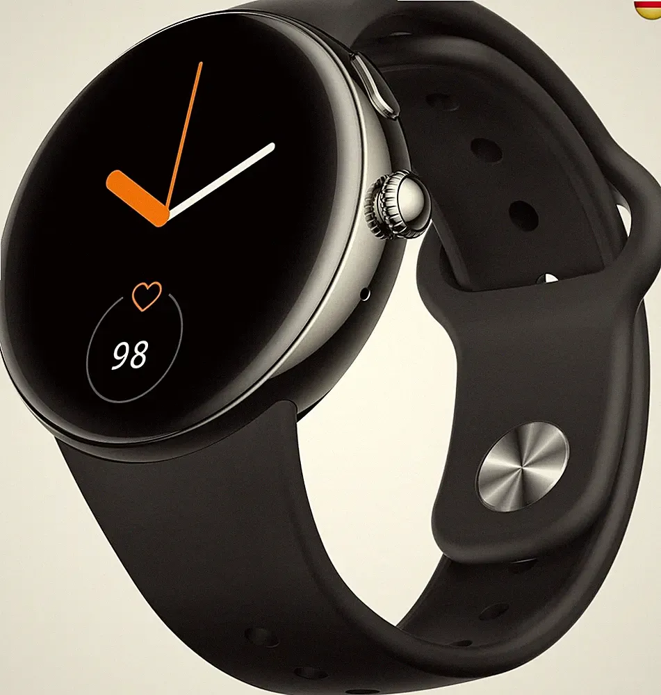 Parsonver Smartwatch Herren Damen, 43 mm AMOLED Always-On Display, Bluetooth
