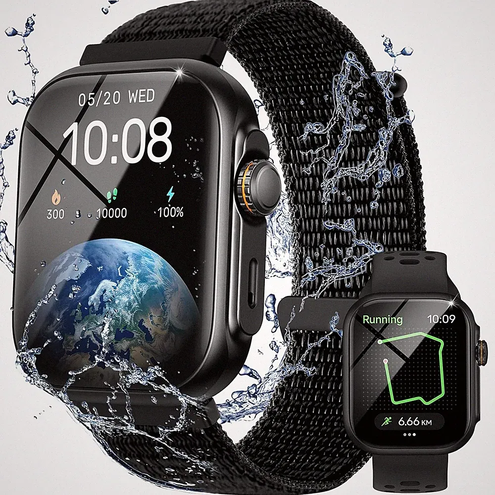 Parsonver Smartwatch Herren Damen mit Telefonfunktion, Fitnessuhr mit GPS, 3