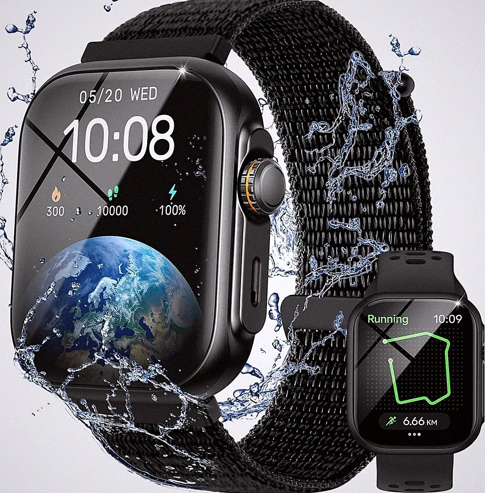 Parsonver Smartwatch mit Eingebautes GPS, 30M Schwimmend Wasserdicht Fitnessuhr