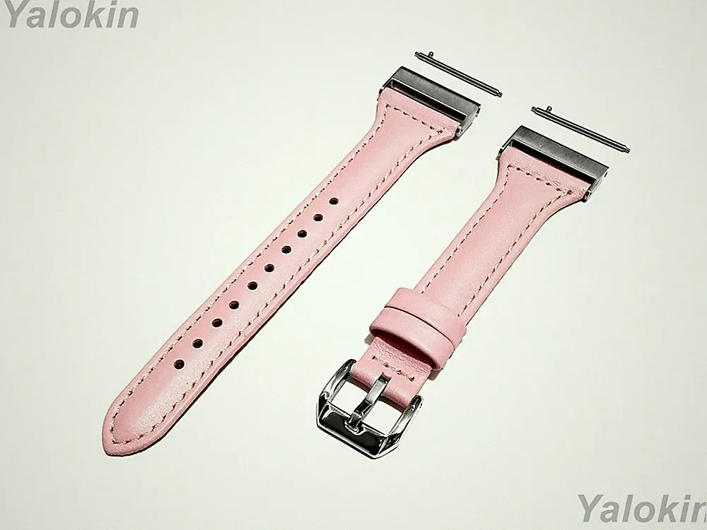 Pink Lederarmband Slim Für Garmin Venu X1 Fitness-Smartwatch -A24B22